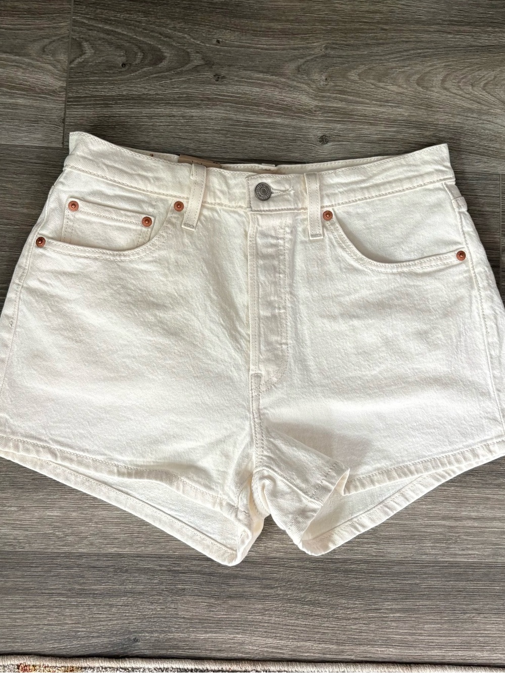 Levi's 501® Original Fit High-Rise White Jean Shorts